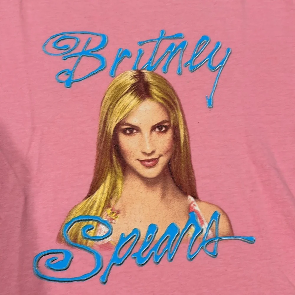 Britney Spears T-shirt Sz M (small) Pink 100% cotton - Picture 2 of 3